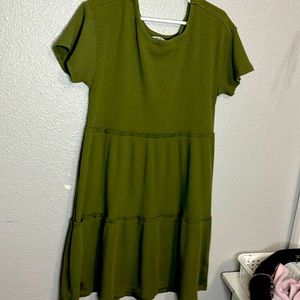 Olive green dress